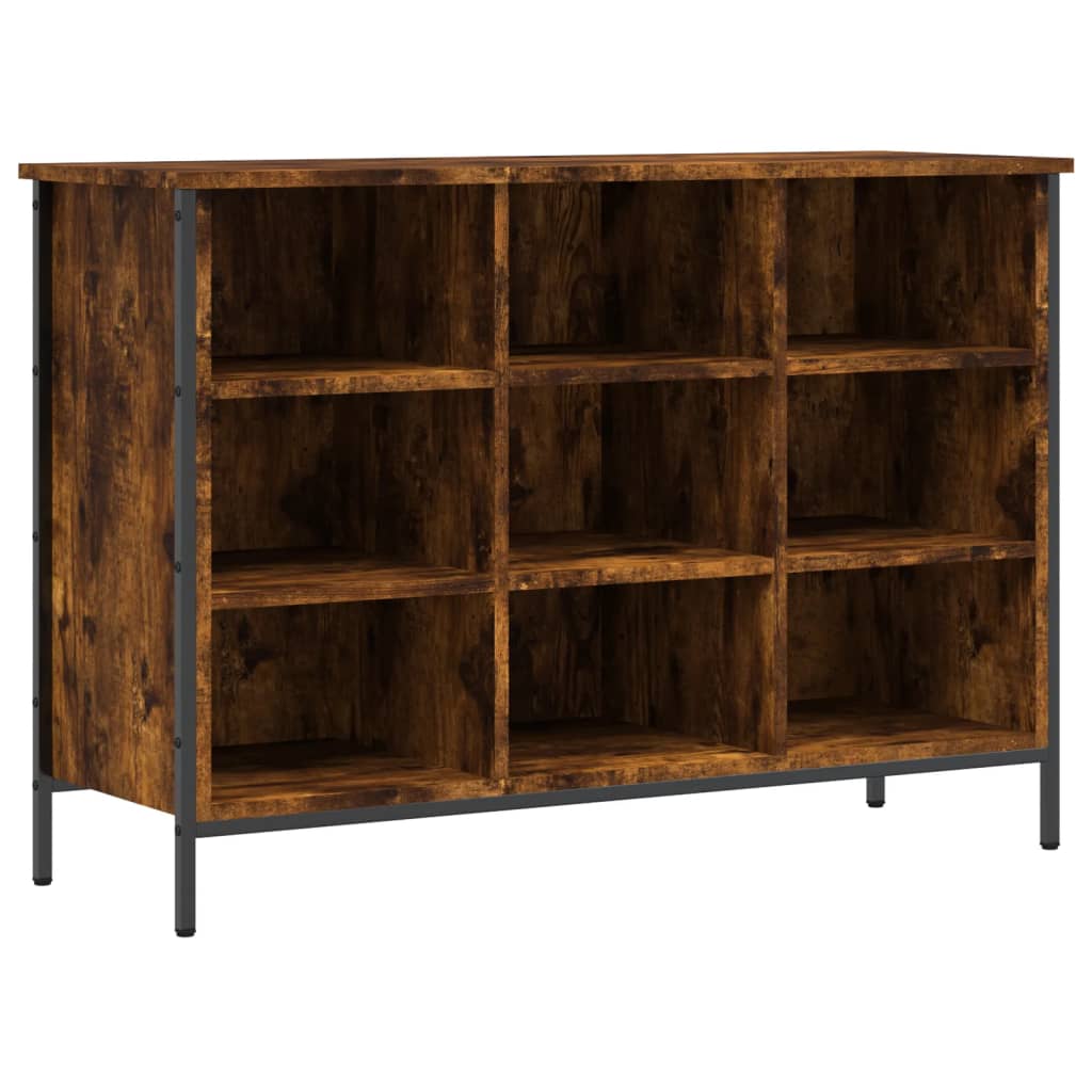 VIDAXL -Schuhschrank 100x35x70 cm Eigenschaften mit geräuchertem Eichenbaus befördert