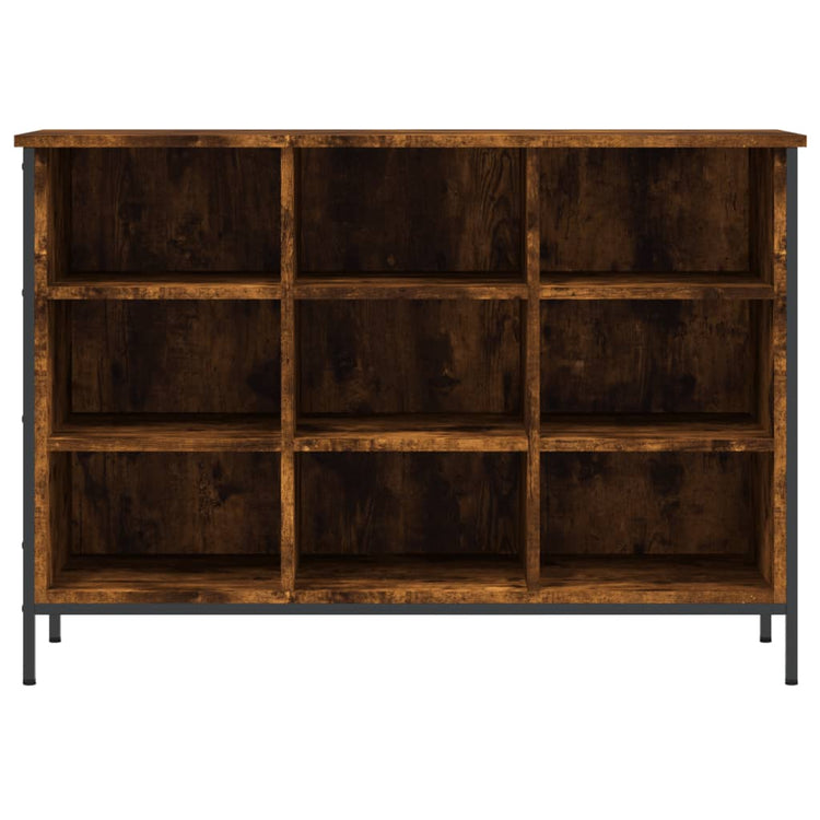 VIDAXL -Schuhschrank 100x35x70 cm Eigenschaften mit geräuchertem Eichenbaus befördert