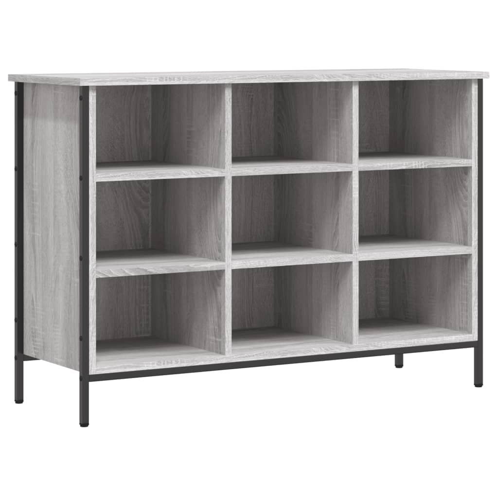 VIDAXL -Schuhschrank 100x35x70 cm propertiertes Holzgrau Sonoma Eiche Farbe