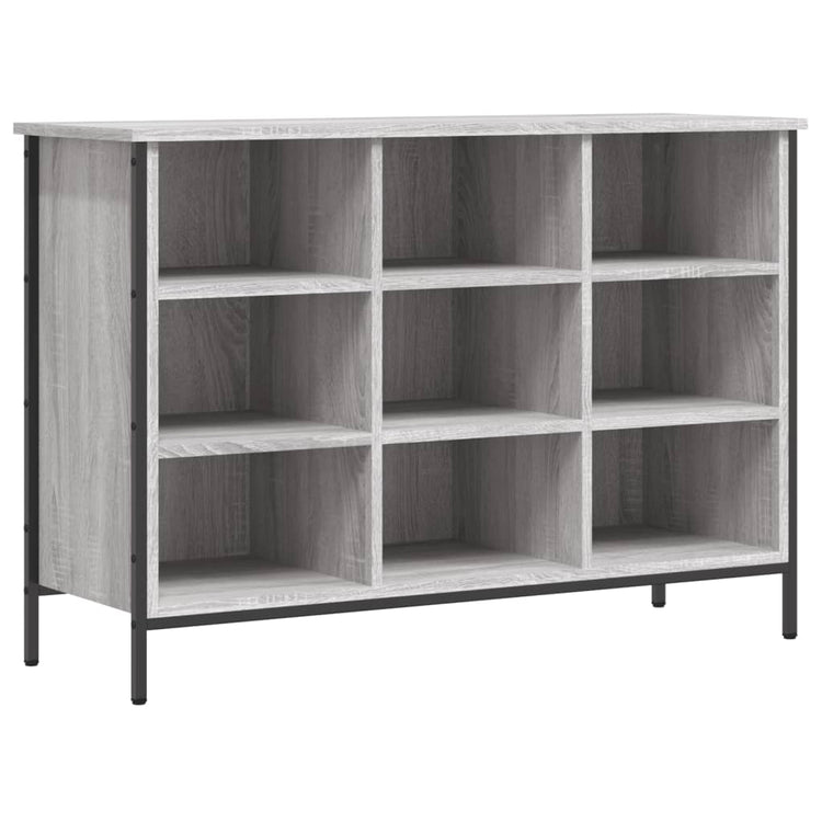VIDAXL -Schuhschrank 100x35x70 cm propertiertes Holzgrau Sonoma Eiche Farbe
