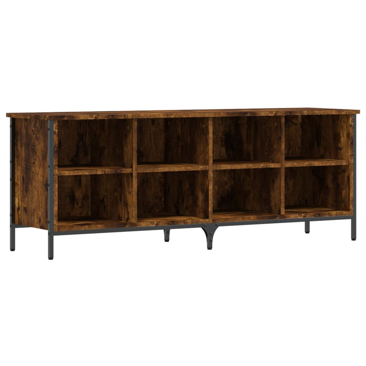 Vidaxl Schuhschrank 131x35x50 cm Eigenschaften mit geräuchertem Eichenbaus befördert