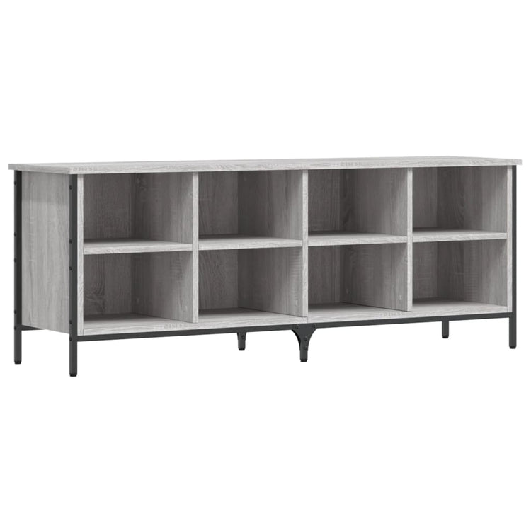 Vidaxl Schuhschrank 131x35x50 cm Schnitt Holzgrau Sonoma Eiche Farbe