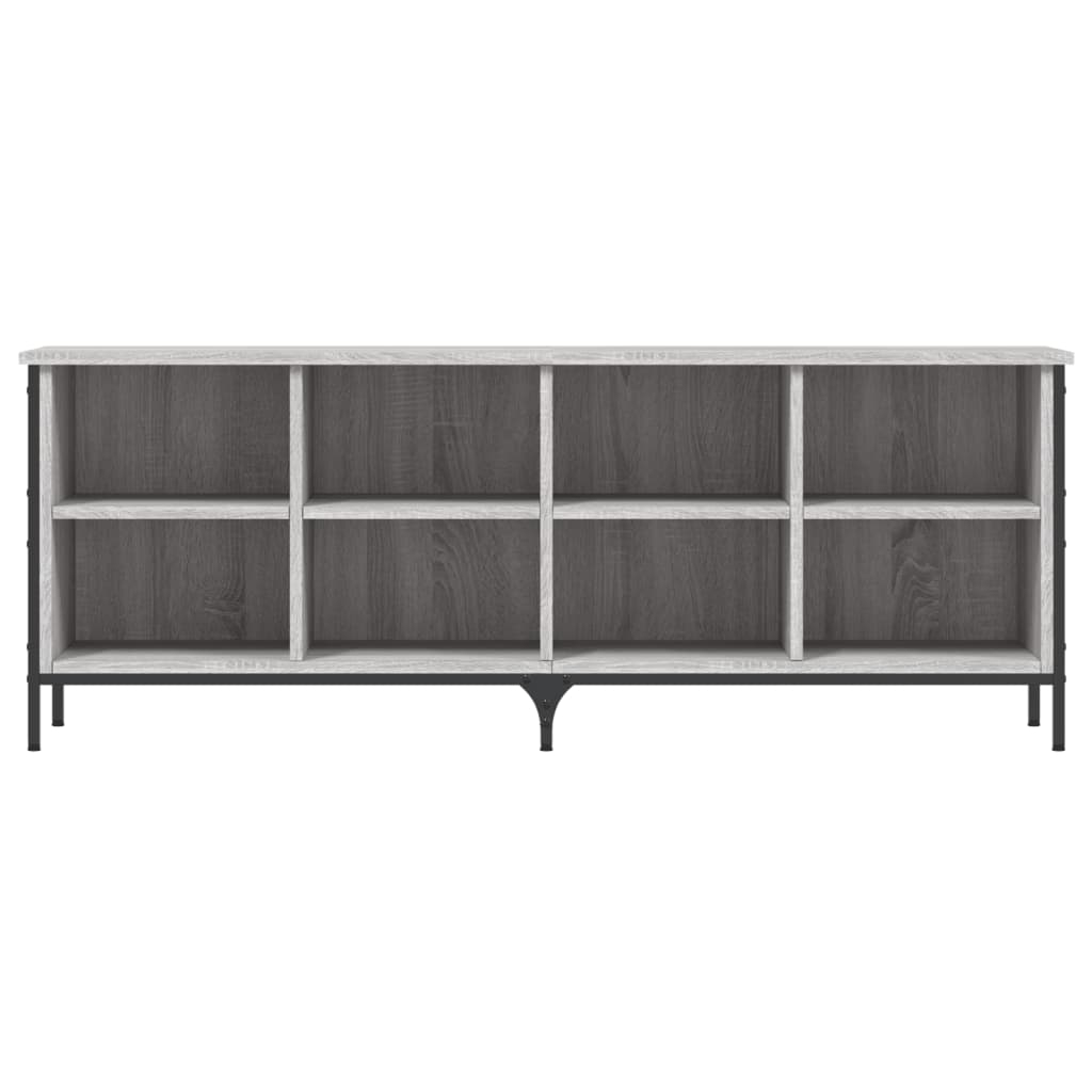 Vidaxl Schuhschrank 131x35x50 cm Schnitt Holzgrau Sonoma Eiche Farbe