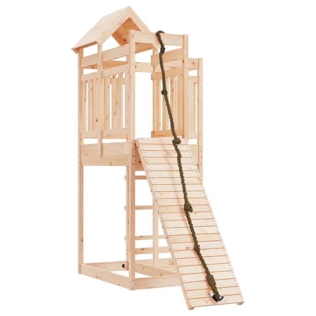Vidaxl Speelhuis mit Kletterwand Festkiefer