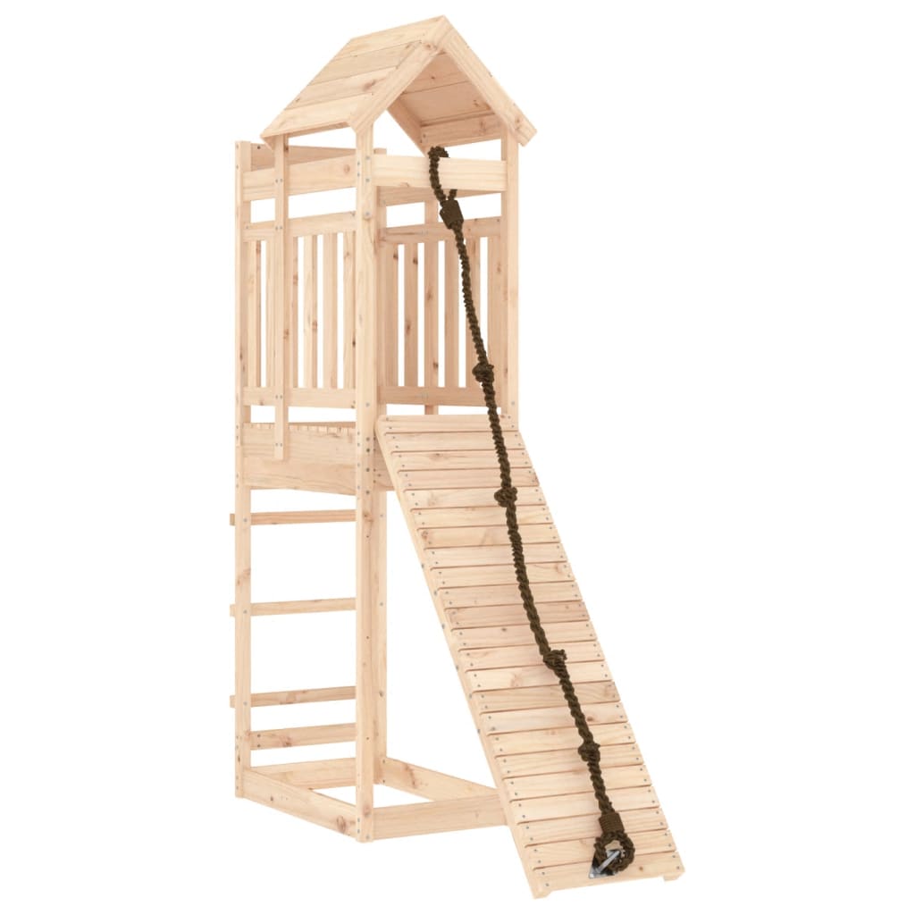 Vidaxl Speelhuis mit Kletterwand Festkiefer