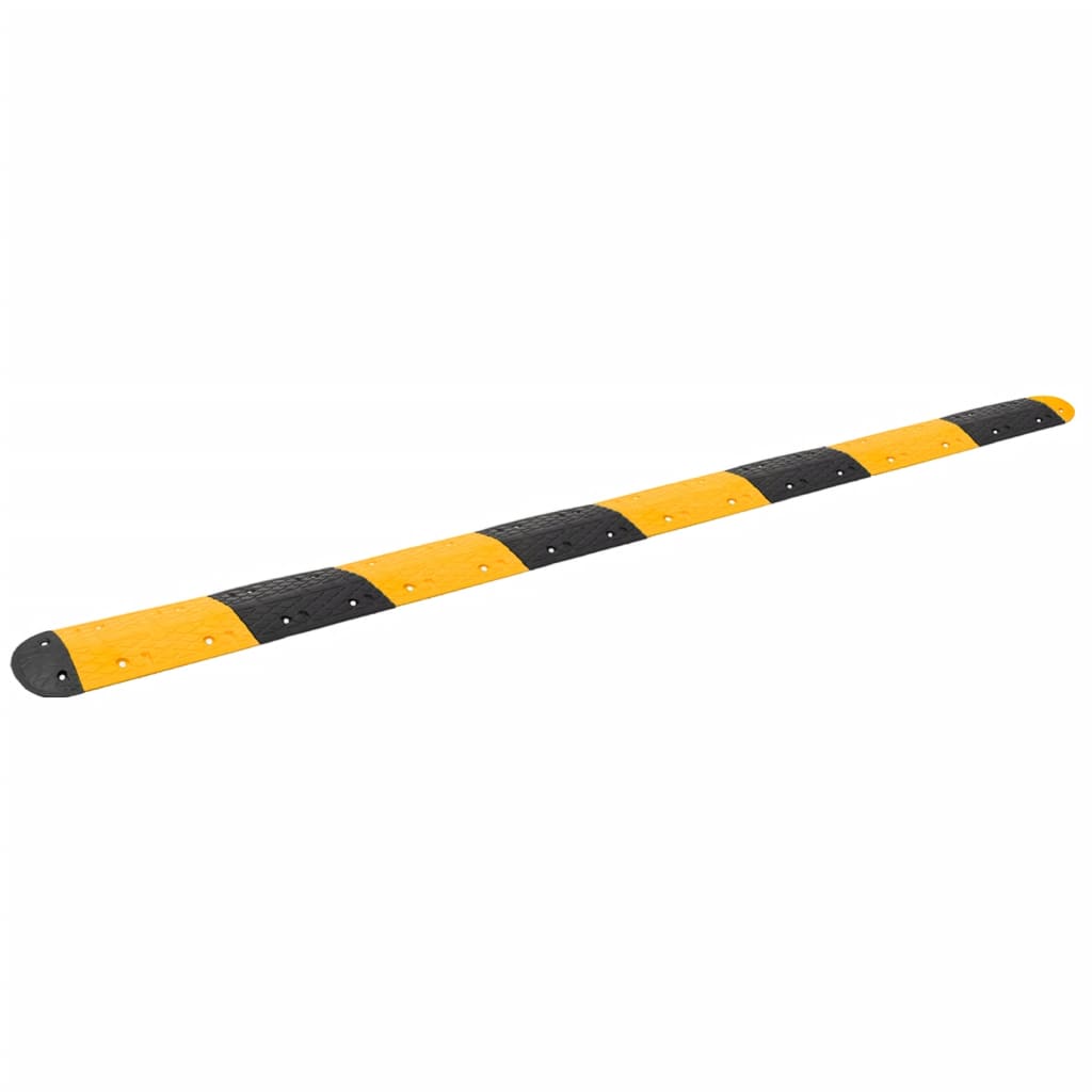 VIDAXL -Geschwindigkeitsschwelle 420x32,5 x 4 cm Gummigelb und Schwarz