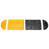 VIDAXL -Geschwindigkeitsschwelle 420x32,5 x 4 cm Gummigelb und Schwarz - afbeelding 2