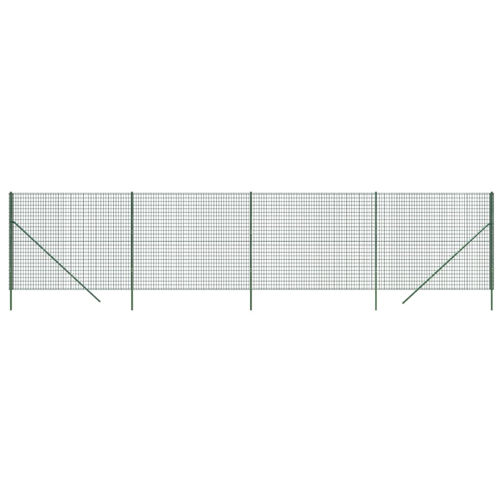 Vidaxl Drahtgitter FET 1,8 x 10 m verzinktes Stahlgrün