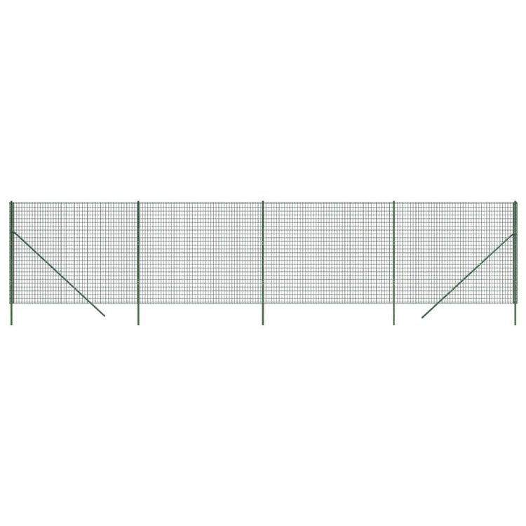 Vidaxl Drahtgitter FET 1,8 x 10 m verzinktes Stahlgrün