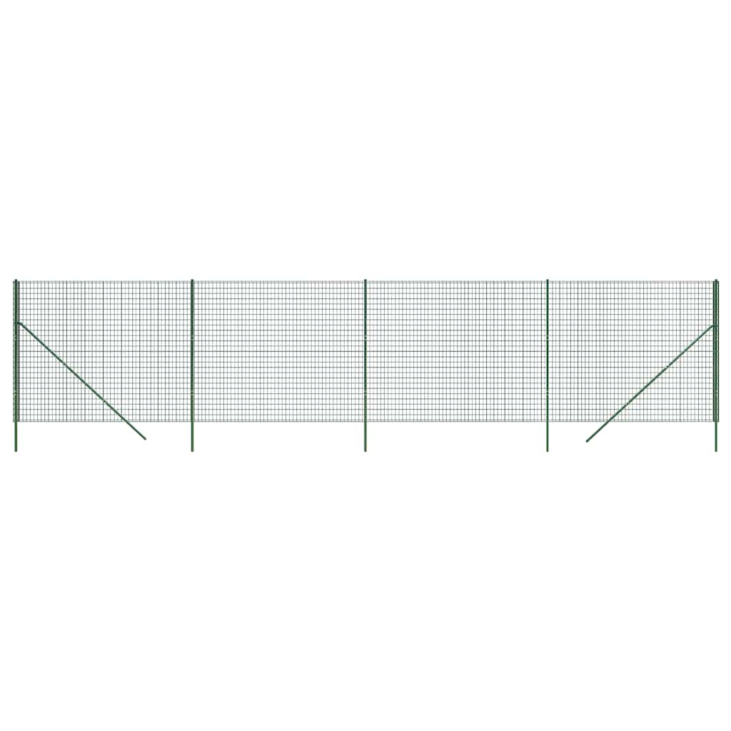 Vidaxl Drahtgitter FET 2,2 x 10 m verzinktes Stahlgrün