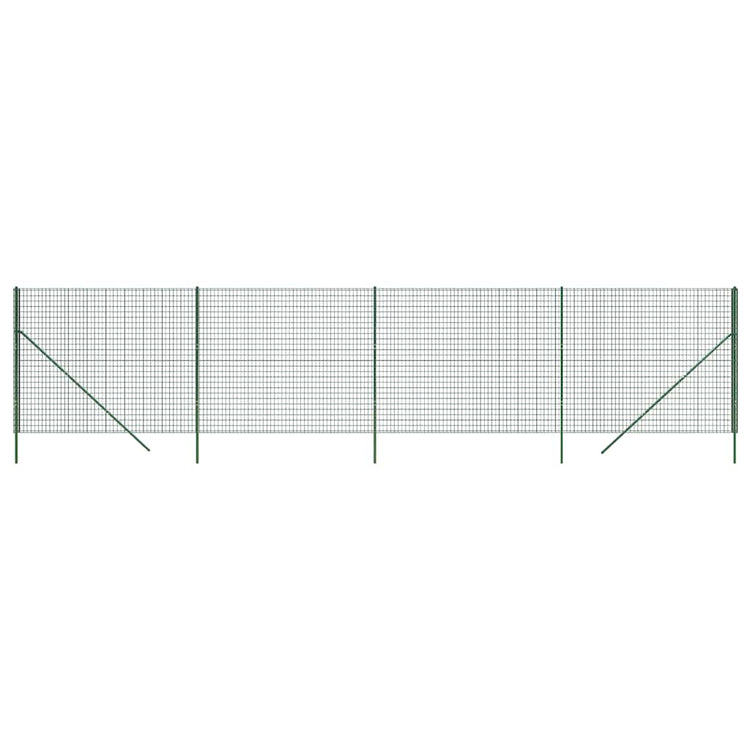 Vidaxl Drahtgitter FET 2,2 x 10 m verzinktes Stahlgrün