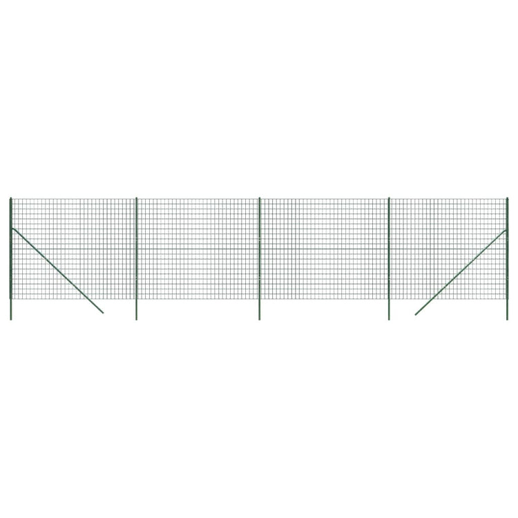 Vidaxl Drahtgitter FET 1,6 x 10 m verzinktes Stahlgrün