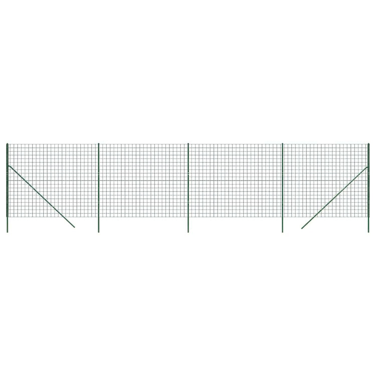 Vidaxl Drahtgitter FET 1,8 x 10 m verzinktes Stahlgrün