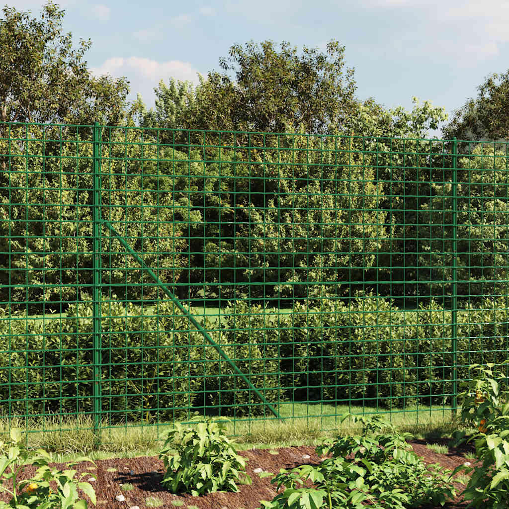 Vidaxl Drahtgitter FET 2x10 m verzinktes Stahlgrün