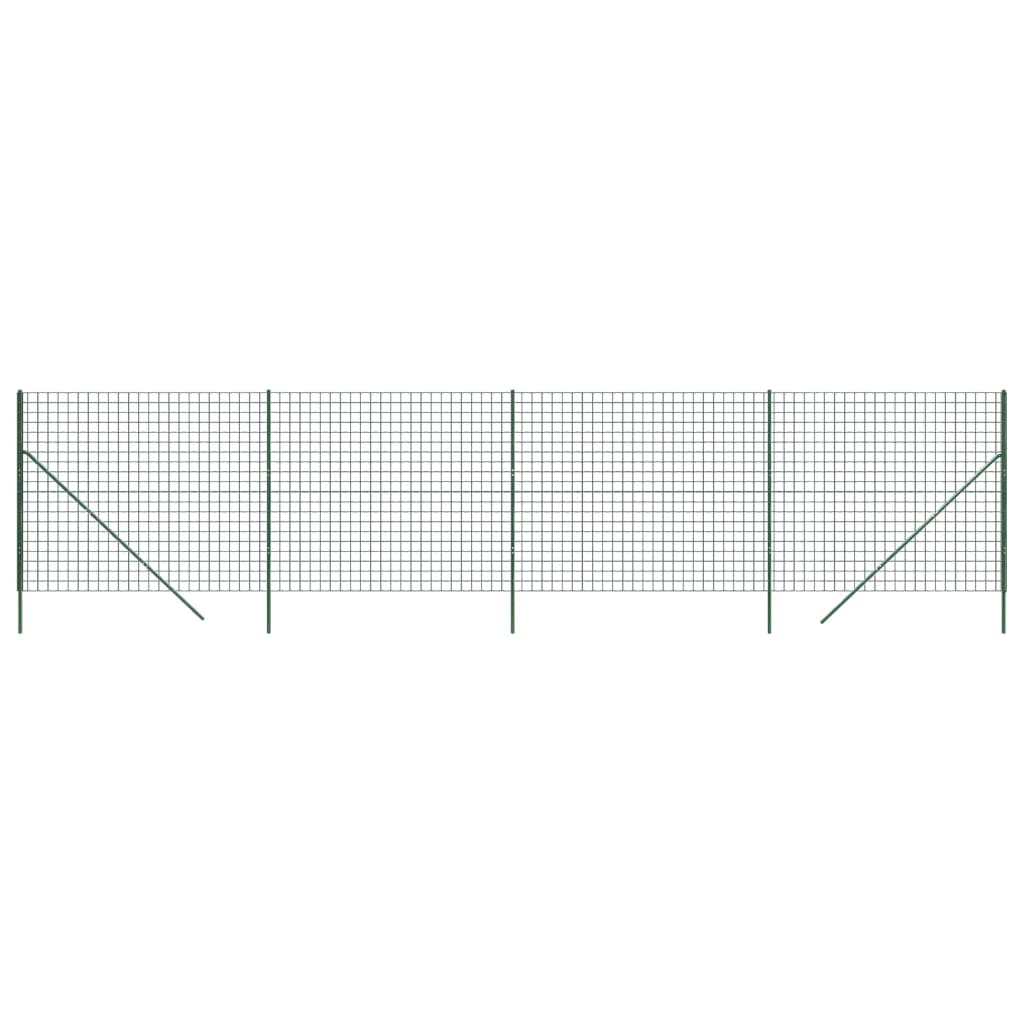 Vidaxl Drahtgitter FET 2,2 x 10 m verzinktes Stahlgrün