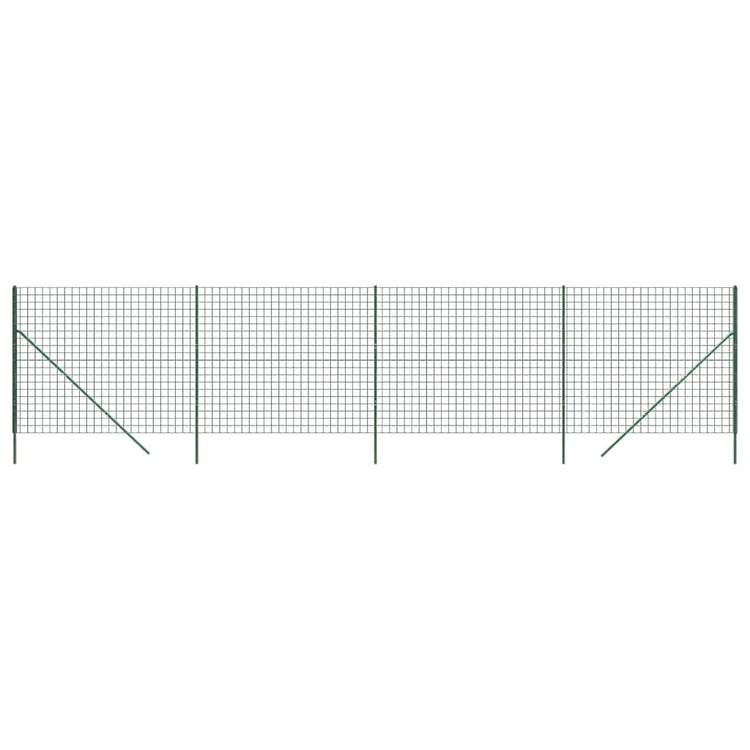 Vidaxl Drahtgitter FET 2,2 x 10 m verzinktes Stahlgrün
