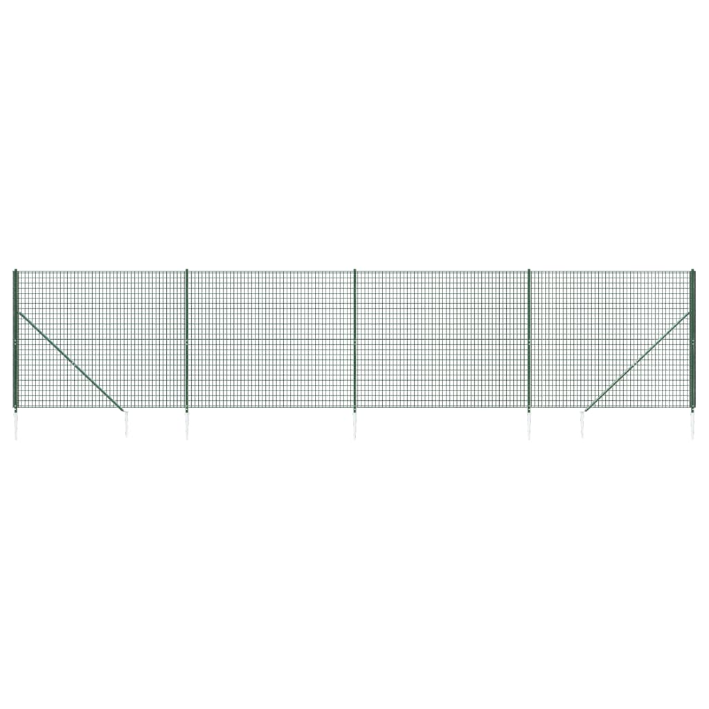 Vidaxl Drahtgitter FET mit Bodenanker 1,8 x 10 m Grün