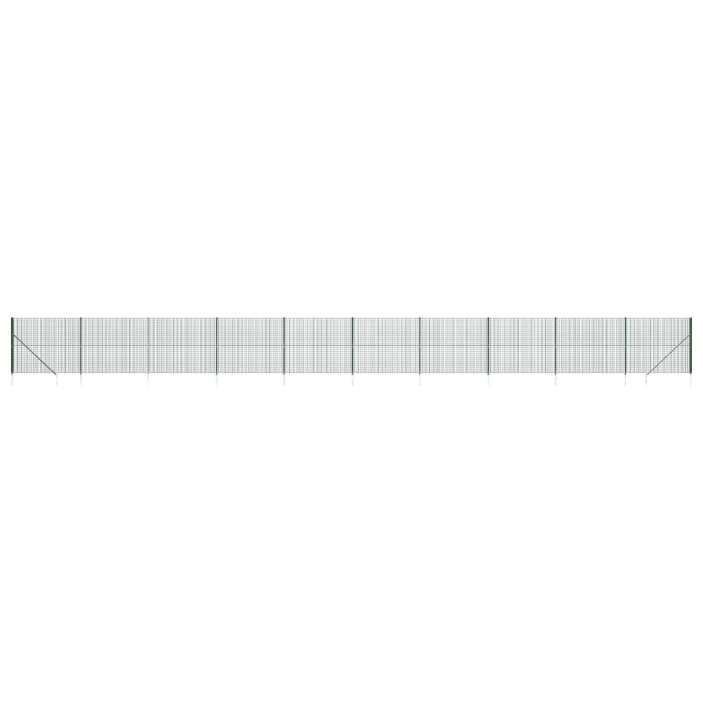 Vidaxl Drahtgitter FET mit Erdanker 1,8x25 m Grün