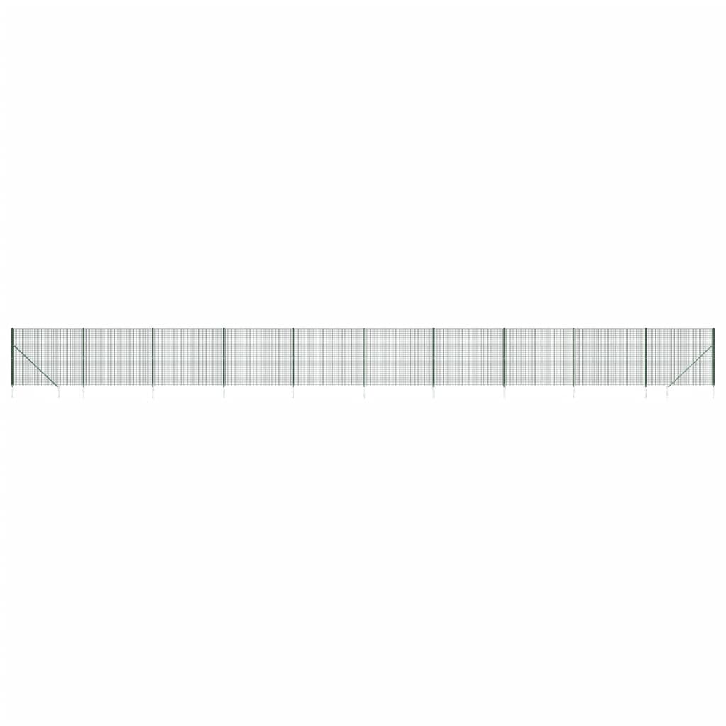 Vidaxl Drahtgitter FET mit gemahlenen Ankern 2,2 x 25 m grün