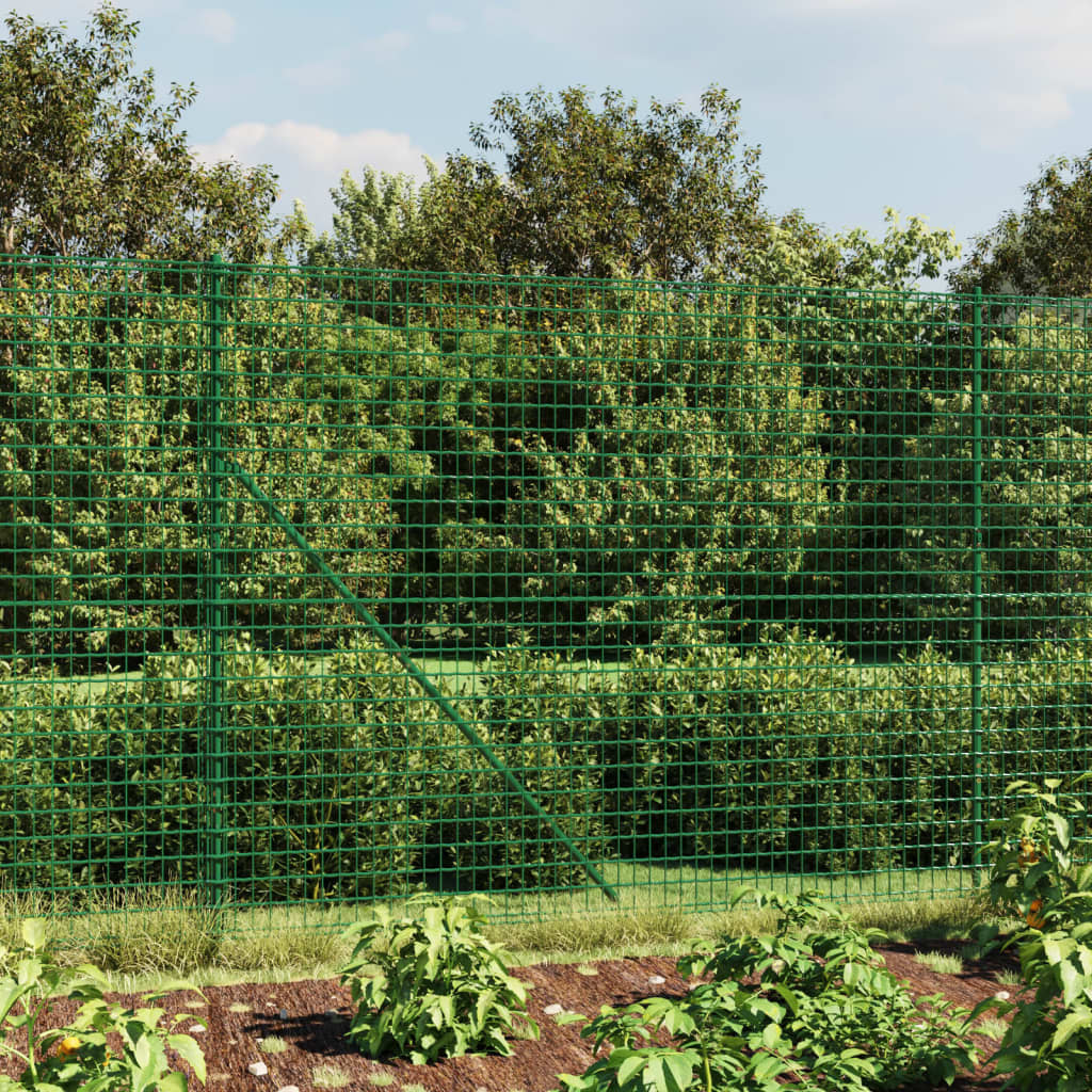 Vidaxl Drahtgitter FET mit gemahlenen Ankern 2,2 x 25 m grün