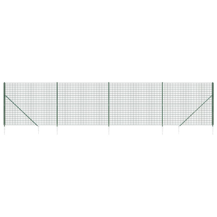 Vidaxl Drahtgitter FET mit Bodenanker 1,6x10 m Grün