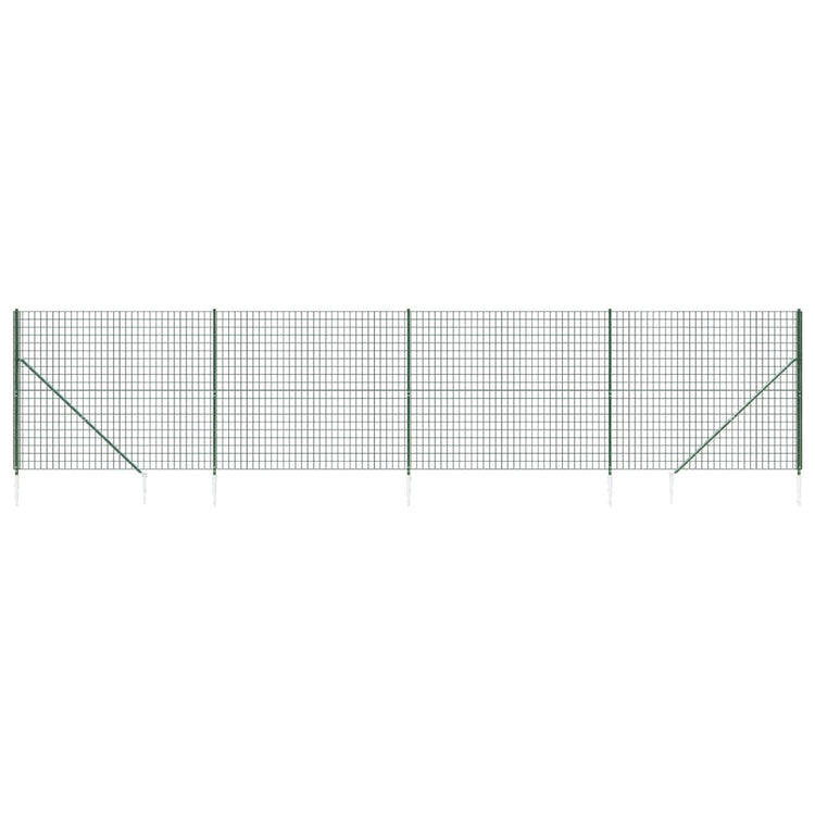 Vidaxl Drahtgitter FET mit Bodenanker 1,8 x 10 m Grün