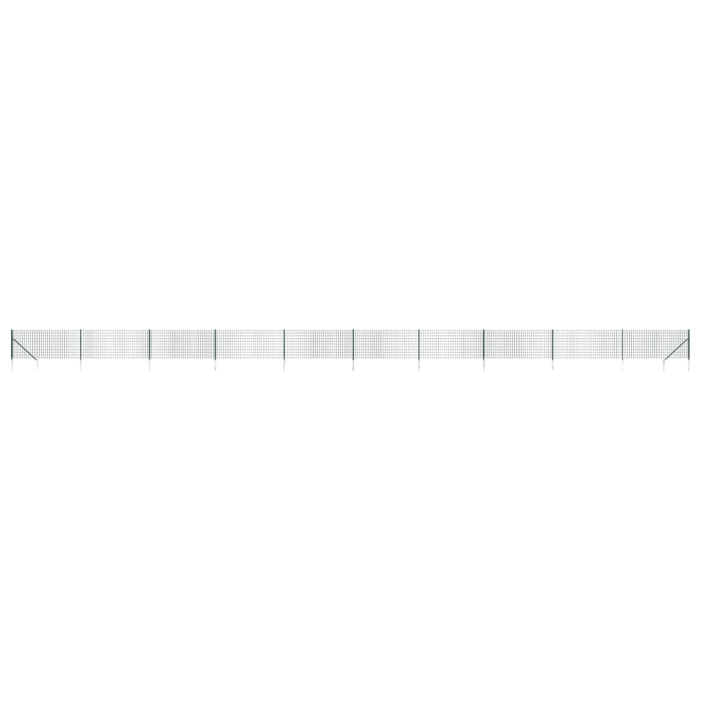 Vidaxl Drahtgitter FET mit Erdanker 1,1x25 m Grün