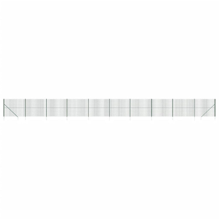 Vidaxl Drahtgitter FET mit Erdanker 1,8x25 m Grün