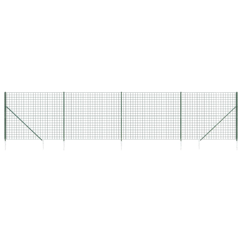 Vidaxl Drahtgitter FET mit Bodenanker 1,8 x 10 m Grün