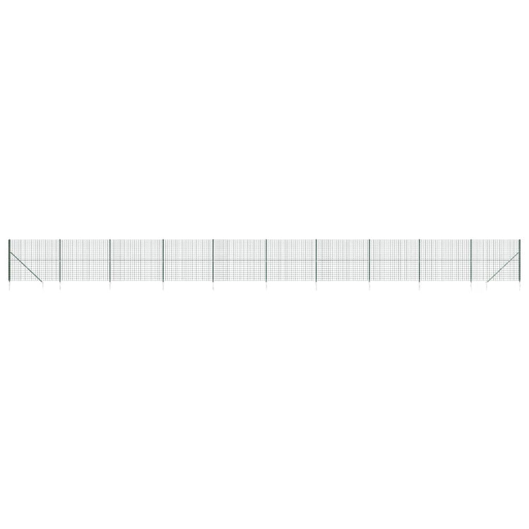 Vidaxl Drahtgitter FET mit gemahlenen Ankern 2,2 x 25 m grün
