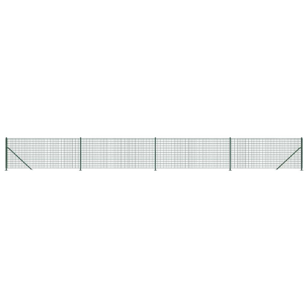 Vidaxl -Netzzaun mit FLens 1x10 m grün