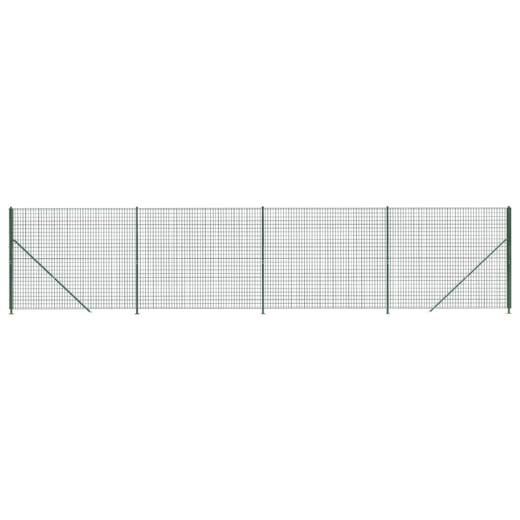 Vidaxl Drahtgitter FET mit Flansch 1,8 x 10 m grün