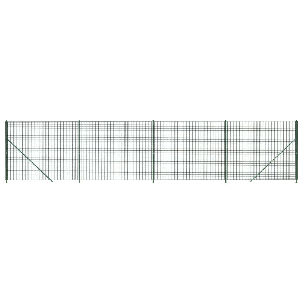 Vidaxl Drahtgitter FET mit Flansch 2,2 x 10 m grün