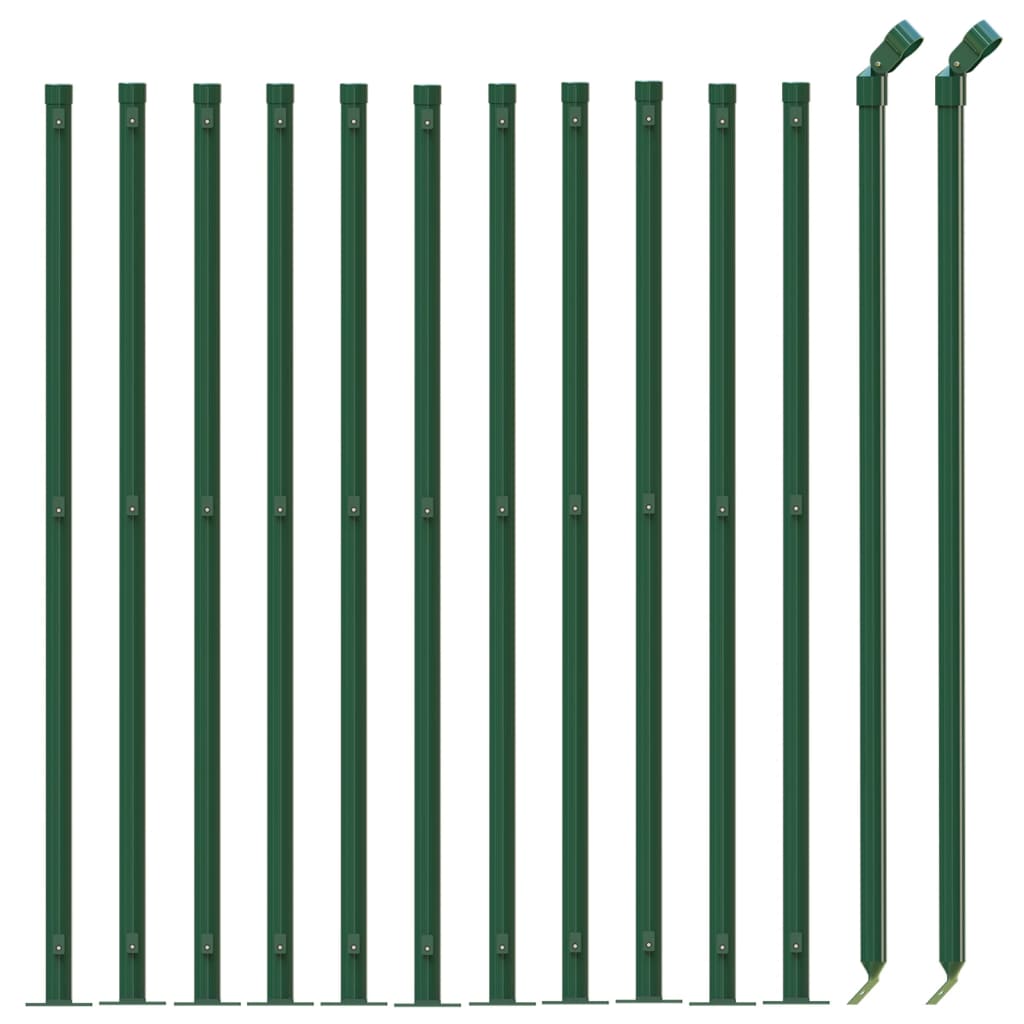 Vidaxl Drahtgitter FET mit Flansch 1,1x25 m grün