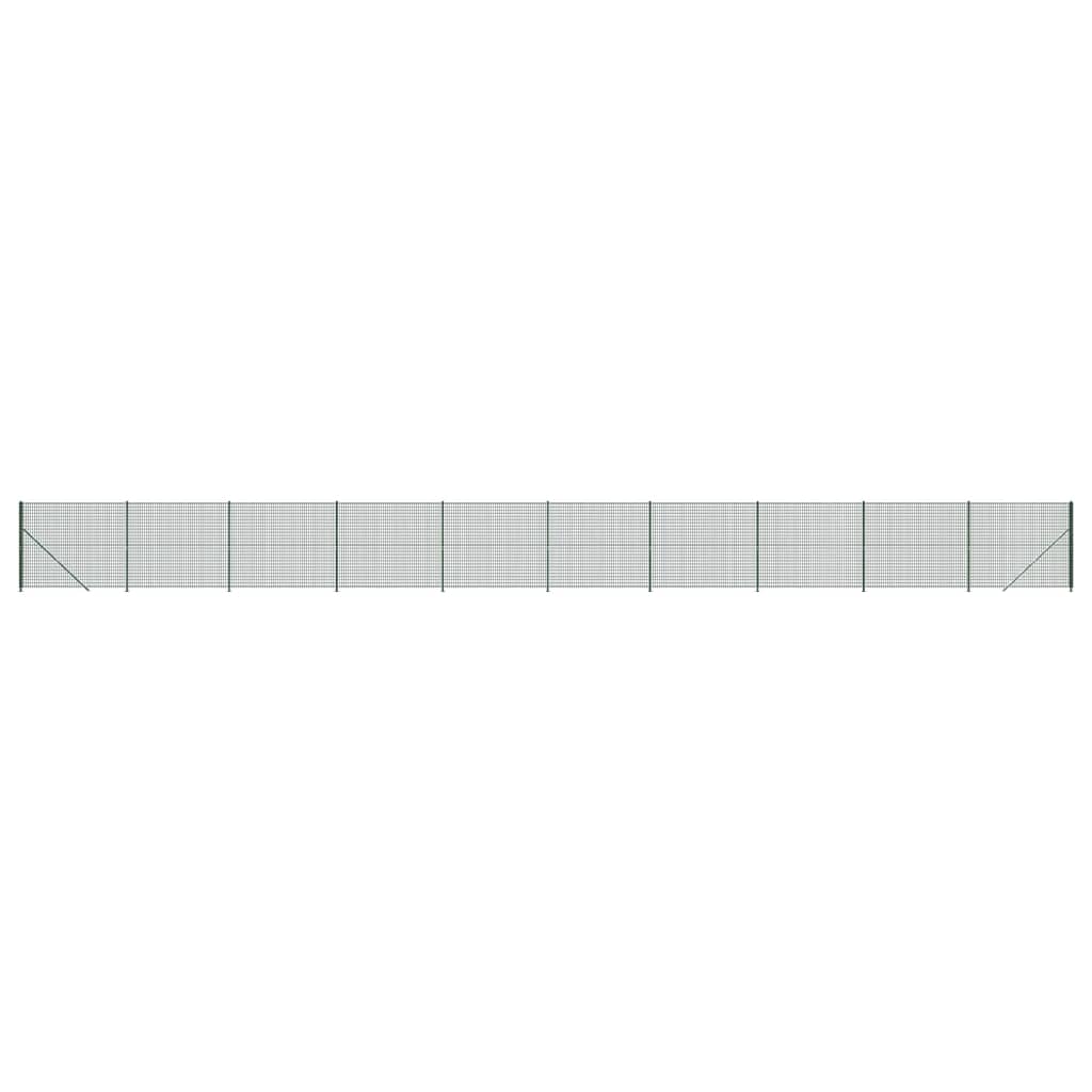 Vidaxl Drahtgitter FET mit Flansch 1,4x25 m grün