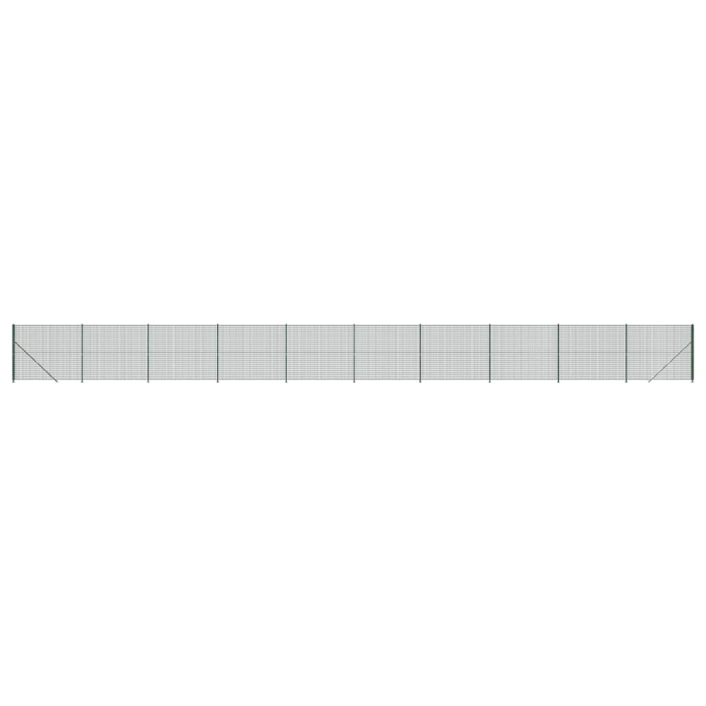 Vidaxl Drahtgitter FET mit Flansch 1,6x25 m grün