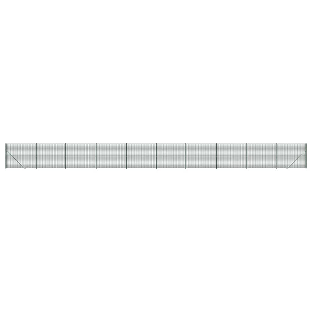 Vidaxl Drahtgitter FET mit Flansch 1,8x25 m grün