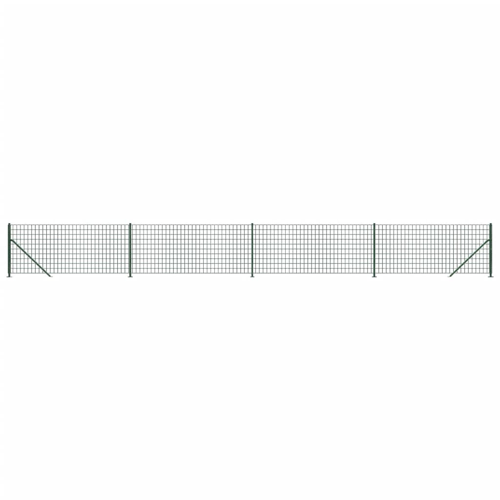 Vidaxl -Netzzaun mit FLens 1x10 m grün