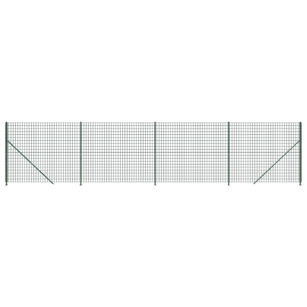 Vidaxl Drahtgitter FET mit Flansch 1,4x10 m grün