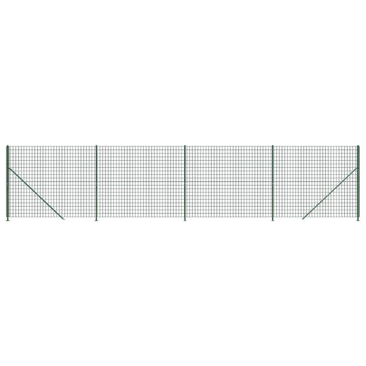 Vidaxl Drahtgitter FET mit Flansch 1,6 x 10 m Grün