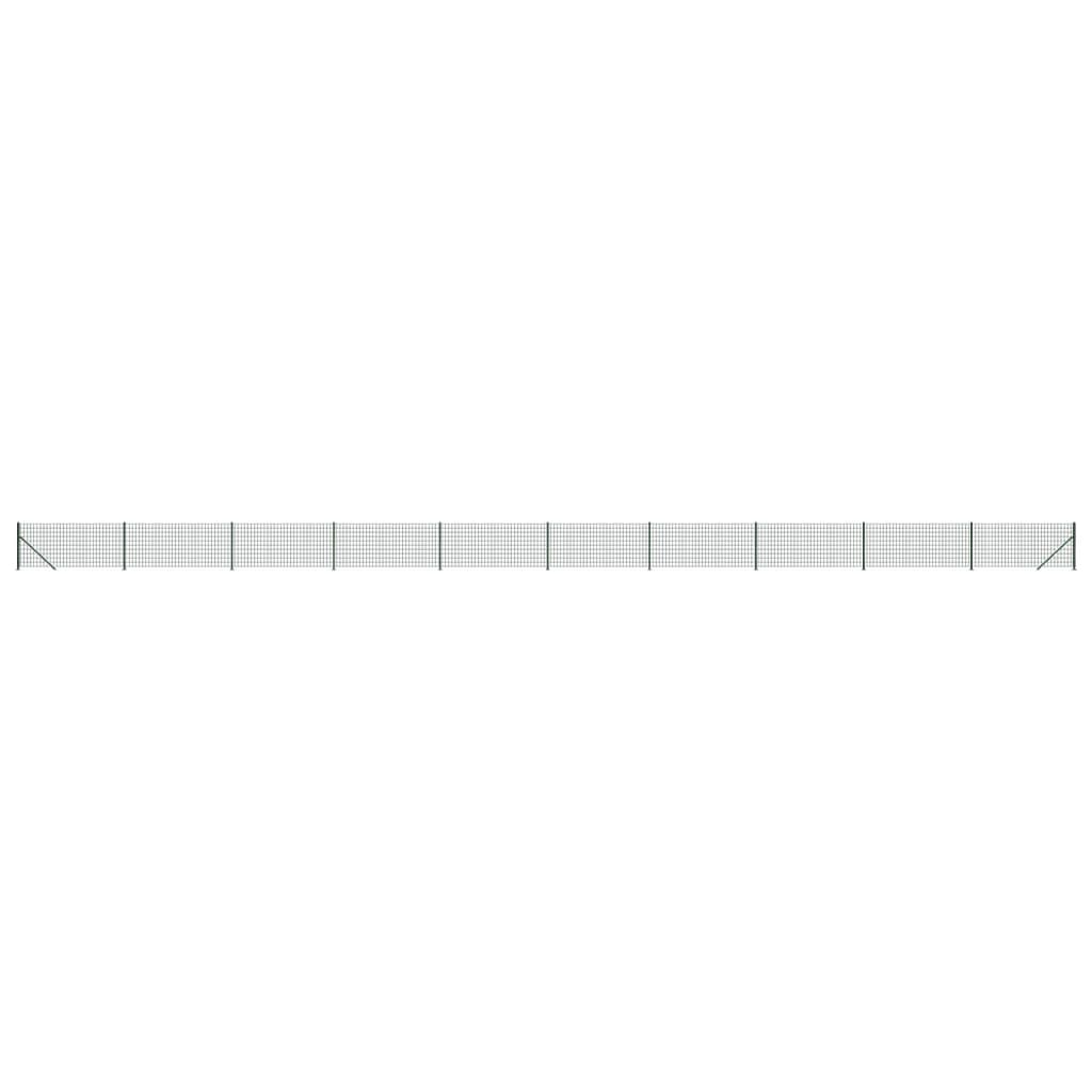 Vidaxl Drahtgitter FET mit Flansch 1,1x25 m grün