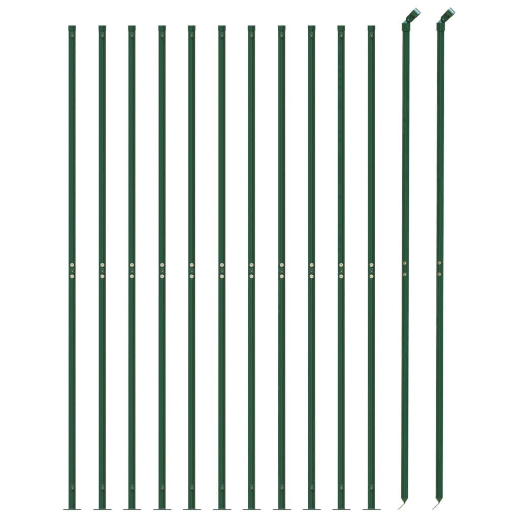 Vidaxl Drahtgitter FET mit Flansch 1,6x25 m grün
