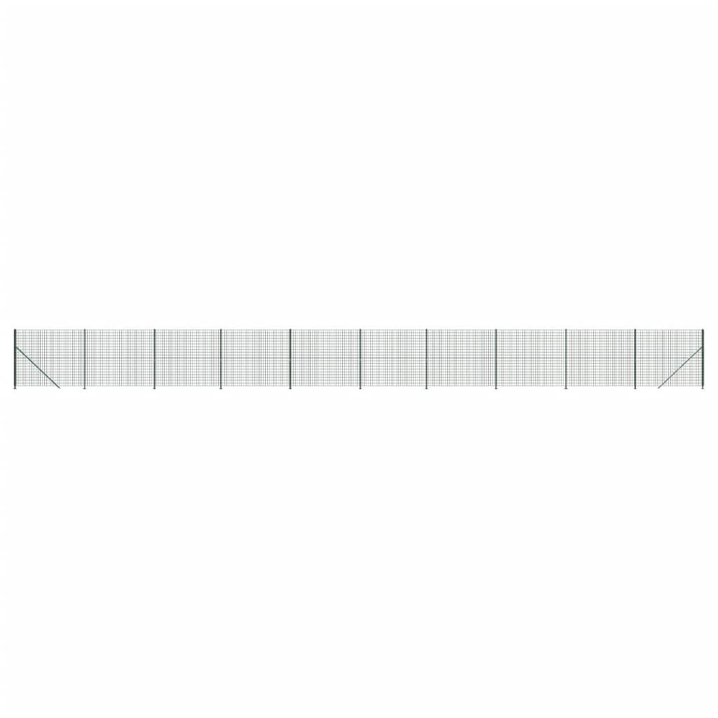 Vidaxl Drahtgitter FET mit Flansch 1,8x25 m grün