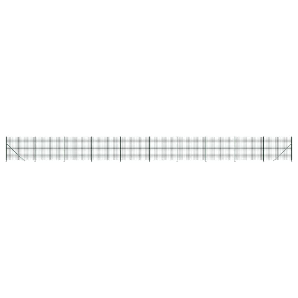 Vidaxl Drahtgitter FET mit Flansch 2,2 x 25 m grün