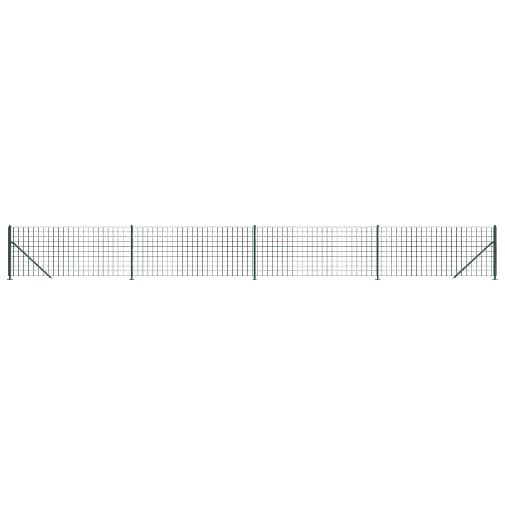 Vidaxl -Netzzaun mit FLens 1x10 m grün
