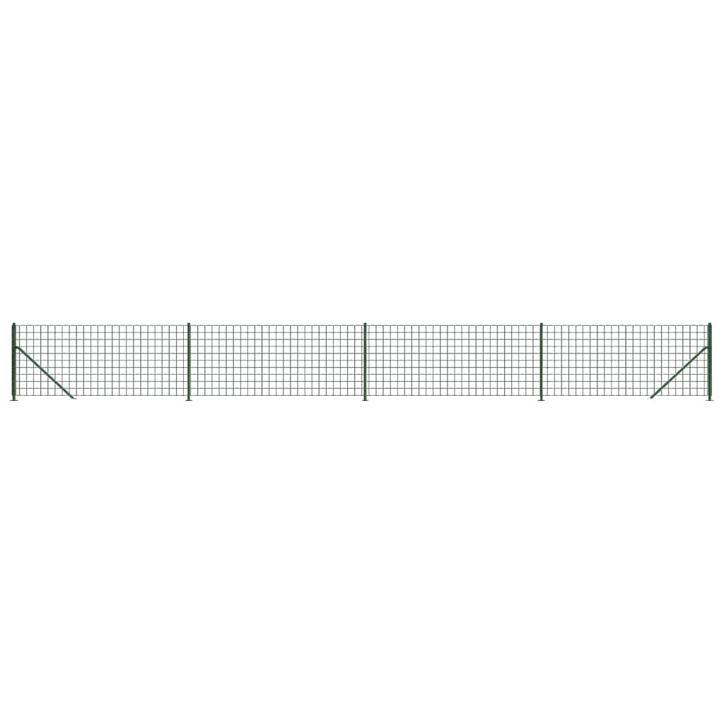 Vidaxl Drahtgitter FET mit Flansch 1,1 x 10 m grün