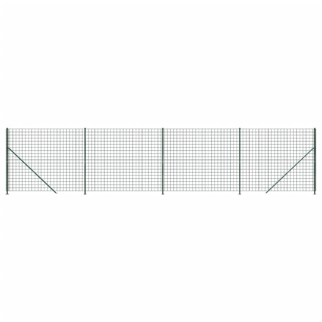 Vidaxl Drahtgitter FET mit Flansch 1,4x10 m grün