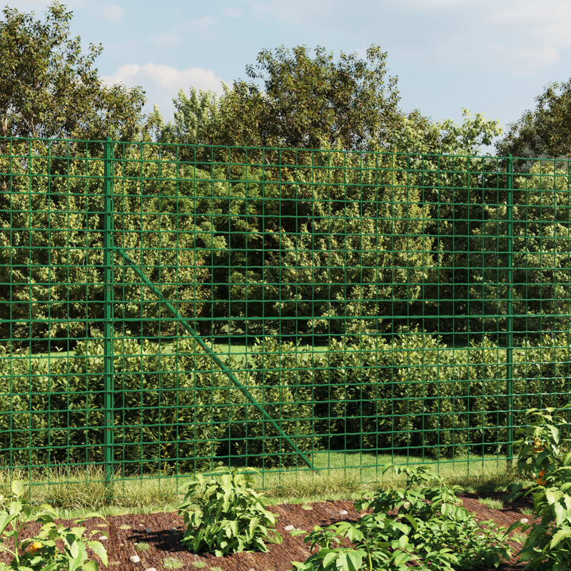 Vidaxl Drahtgitter FET mit Flansch 1,6 x 10 m Grün