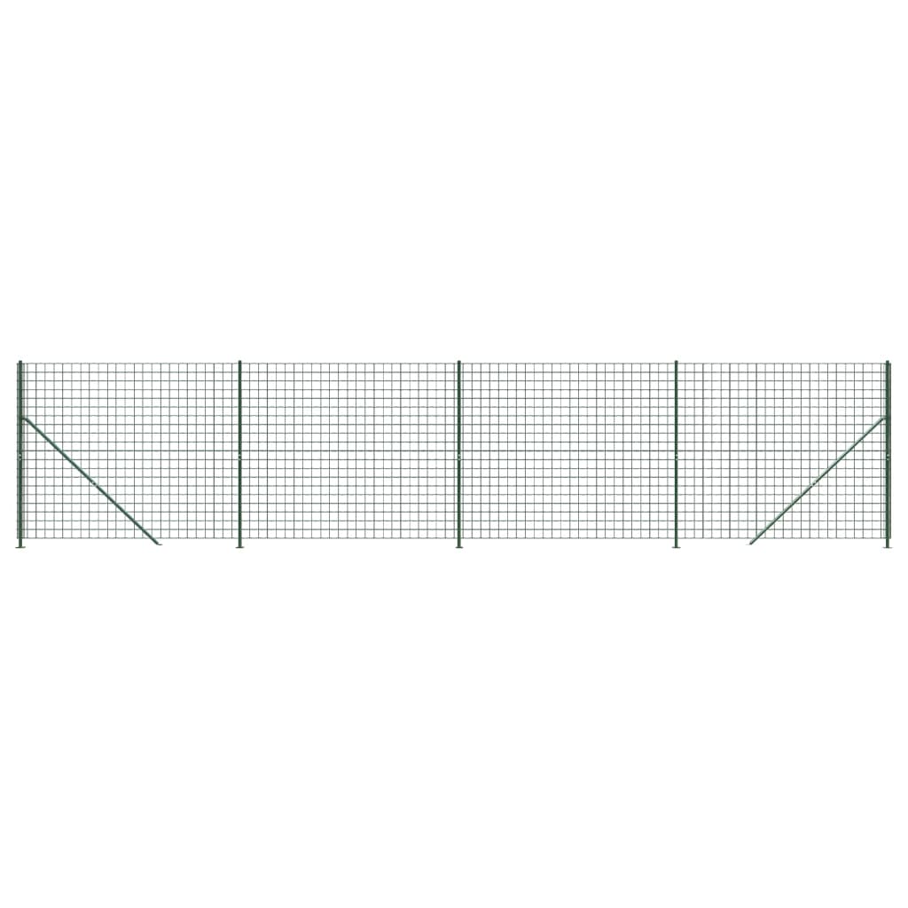 Vidaxl Drahtgitter FET mit Flansch 2,2 x 10 m grün