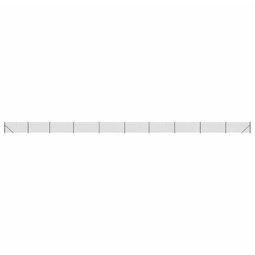 Vidaxl Drahtgitter FET mit Flansch 1,1x25 m grün